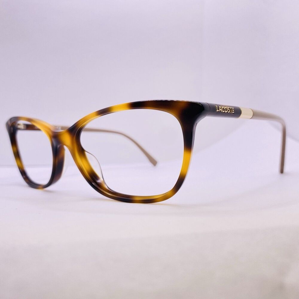 Lacoste Eyeglasses Frames Authentic L2791 214 54 [] 16 140 Tortoise Havana Gold